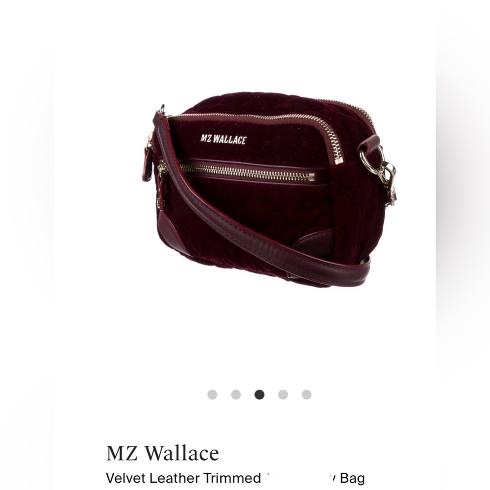 MZ Wallace Velvet Leather HandBag in Velvet - Picture 2 of 10